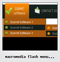 Macromedia Flash Menu Template