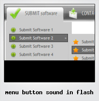 Menu Button Sound In Flash