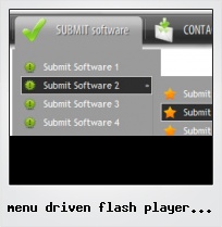 Menu Driven Flash Player Template