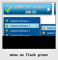 Menu En Flash Green