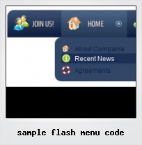 Sample Flash Menu Code