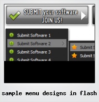 Sample Menu Designs In Flash