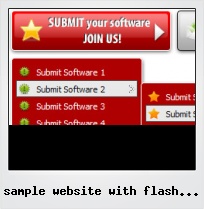 Sample Website With Flash Menu