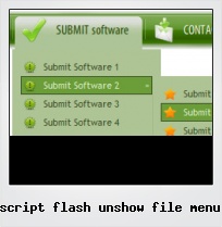 Script Flash Unshow File Menu