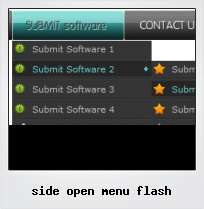 Side Open Menu Flash