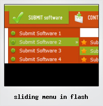 Sliding Menu In Flash