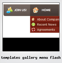 Templates Gallery Menu Flash