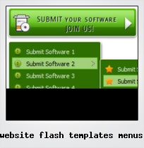 Website Flash Templates Menus
