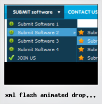 Xml Flash Animated Drop Down Menus