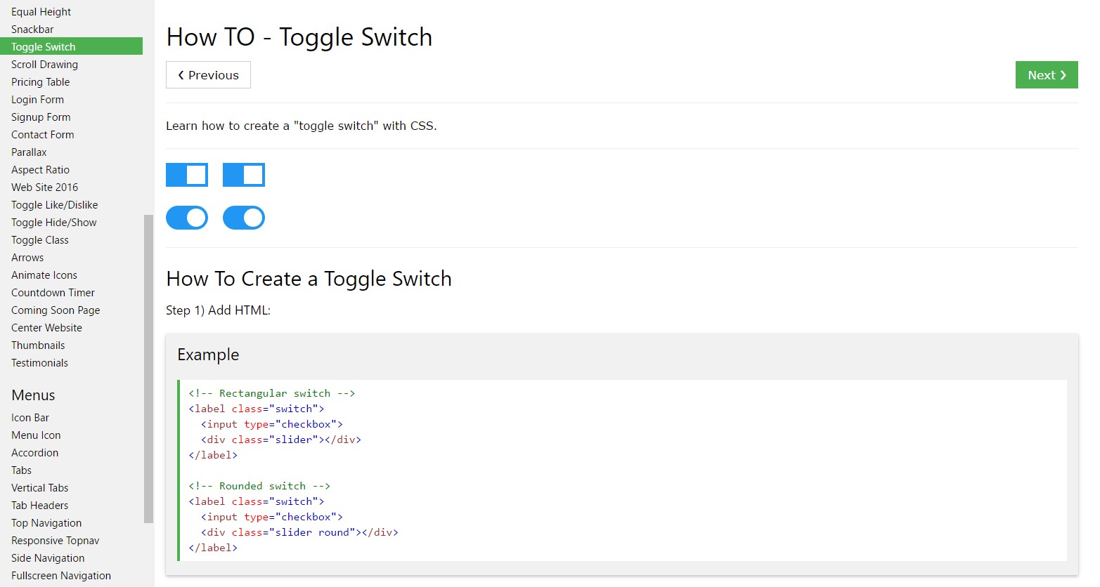  How you can  set up Toggle Switch