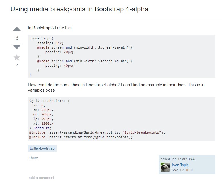 Bootstrap Breakpoints  problem