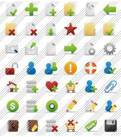 Icons XP Buttom Flash Menu Glossy Template
