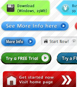 Web Arrow Icons Flash Buttons Joomla