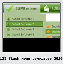 123 Flash Menu Templates 2010