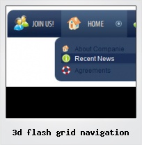 3d Flash Grid Navigation
