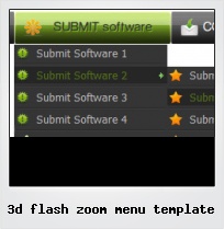 3d Flash Zoom Menu Template