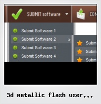 3d Metallic Flash User Interfaces