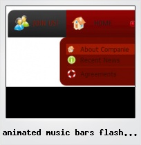 Animated Music Bars Flash Button