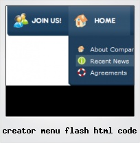 Creator Menu Flash Html Code