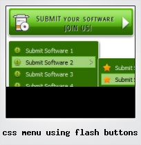 Css Menu Using Flash Buttons