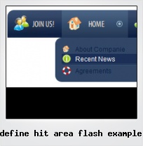 Define Hit Area Flash Example