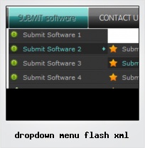 Dropdown Menu Flash Xml