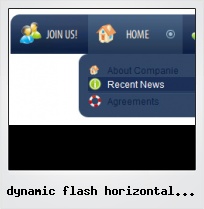 Dynamic Flash Horizontal Menu Bar