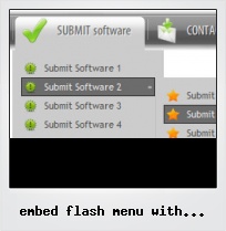 Embed Flash Menu With Hover States