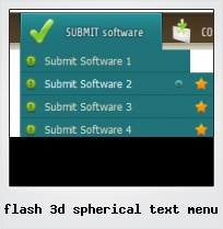 Flash 3d Spherical Text Menu
