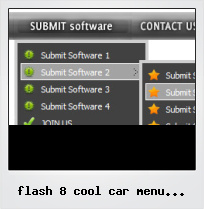 Flash 8 Cool Car Menu Vertical