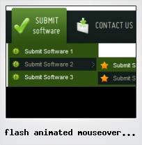 Flash Animated Mouseover Menu Button Effect