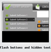 Flash Buttons And Hidden Text