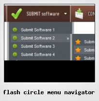 Flash Circle Menu Navigator