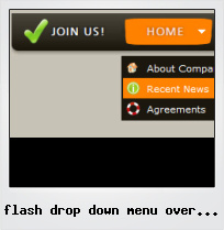 Flash Drop Down Menu Over Html