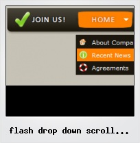 Flash Drop Down Scroll Menu Template