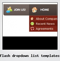 Flash Dropdown List Templates