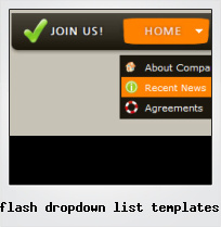 Flash Dropdown List Templates