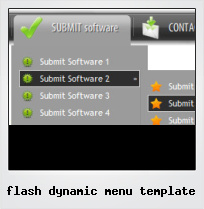 Flash Dynamic Menu Template