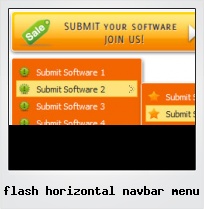 Flash Horizontal Navbar Menu