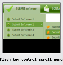 Flash Key Control Scroll Menu