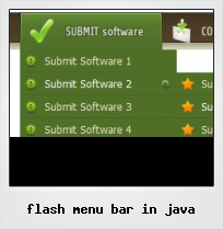 Flash Menu Bar In Java