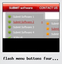 Flash Menu Buttons Four Different State