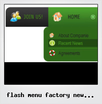 Flash Menu Factory New Menu Sample