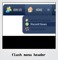 Flash Menu Header