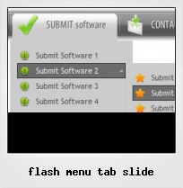 Flash Menu Tab Slide