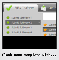 Flash Menu Template With Submenu