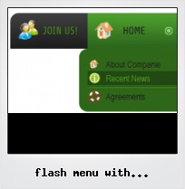 Flash Menu With Overlapping Buttons