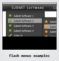 Flash Menus Examples