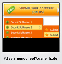 Flash Menus Software Hide