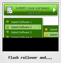 Flash Rollover And Rollout Button Menu